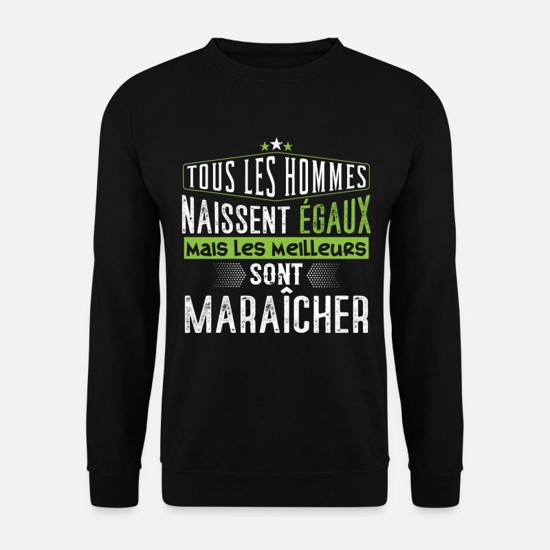Maraîcher parfait, idée cadeau, maraîchage, bio - Sweat-shirt Unisexe - noir
