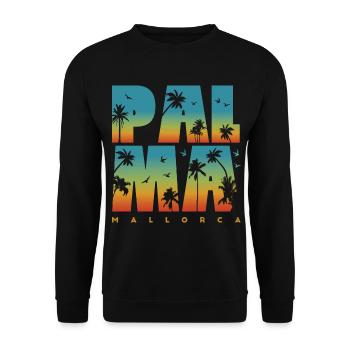 Mallorca Holiday Party Malle Idée cadeau - Sweat-shirt Unisexe - noir - Devant - Alina (178cm) & Michal (187cm)