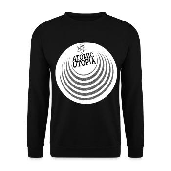 Atomic Utopia - Concentric Orb - Unisex Sweatshirt - black - Front - Alina (178cm) & Michal (187cm)