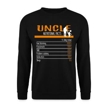 Uncle Ingredients - Unisex Sweatshirt - black - Front - Alina (178cm) & Michal (187cm)