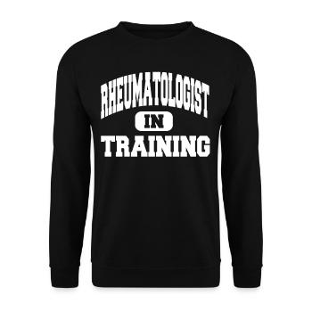 Rheumatologist In Training - Unisex Sweatshirt - black - Front - Alina (178cm) & Michal (187cm)