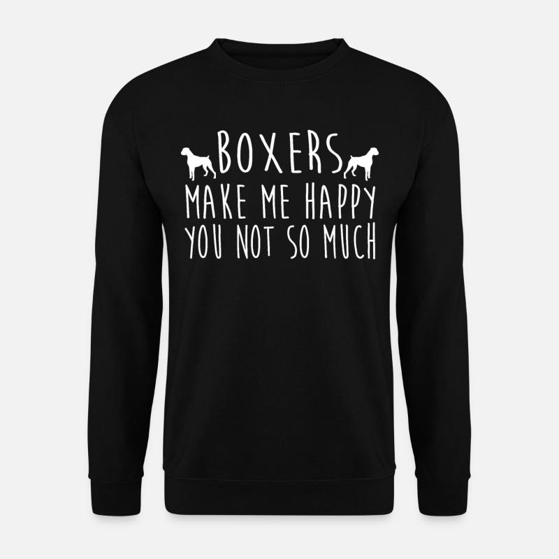 Boxers Make Me Happy - Sweat-shirt Unisexe - noir