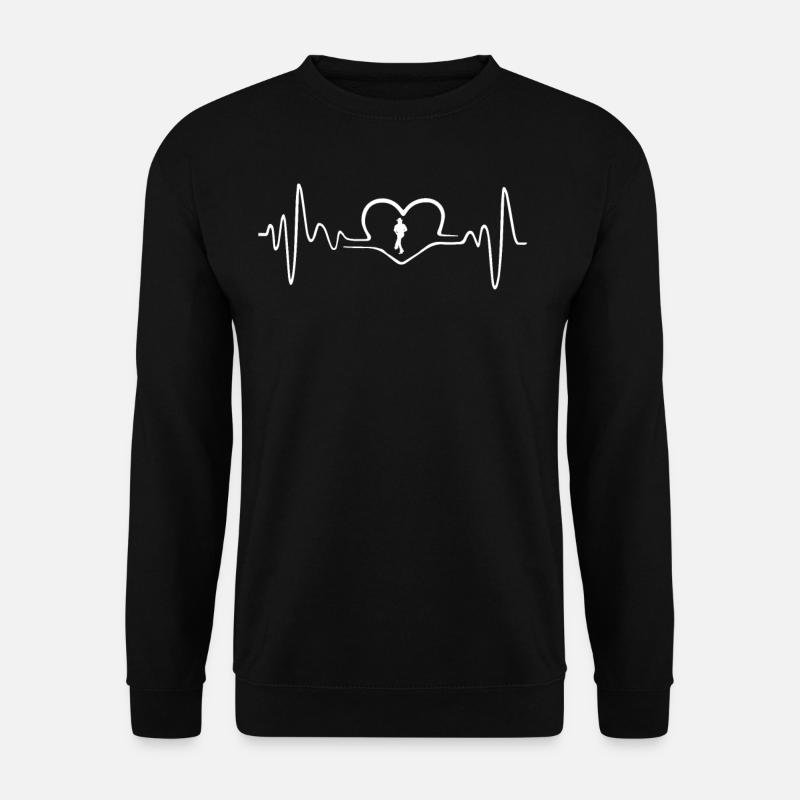 LINE DANCE HEARTBEAT - Unisex Sweatshirt - black