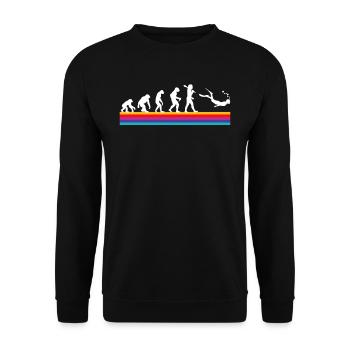 Retro Snorkeling Graphic Shirt - Sweat-shirt Unisexe - noir - Devant - Alina (178cm) & Michal (187cm)