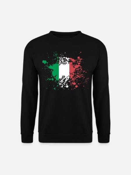 Drapeau italie inc - Sweat-shirt Unisexe - noir