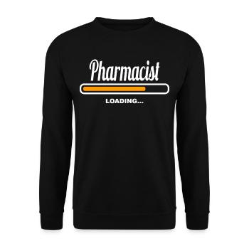Pharmacist Loading - Unisex Pullover - Schwarz - Vorne - Alina (178cm) & Michal (187cm)