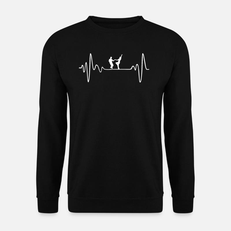 MY HEART BEATS FOR SWING DANCE - Unisex Pullover - Schwarz