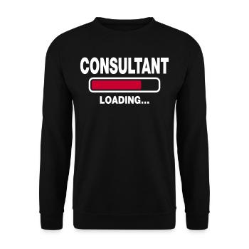 Consultant - Unisex Sweatshirt - black - Front - Alina (178cm) & Michal (187cm)