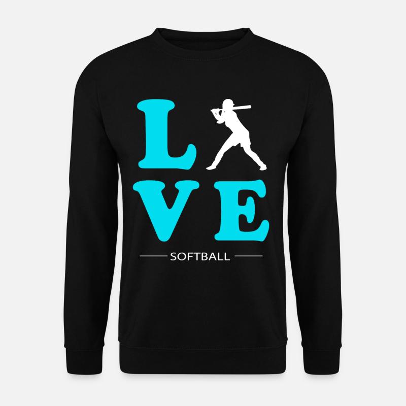 SOFTBALL LOVE - Unisex Sweatshirt - black