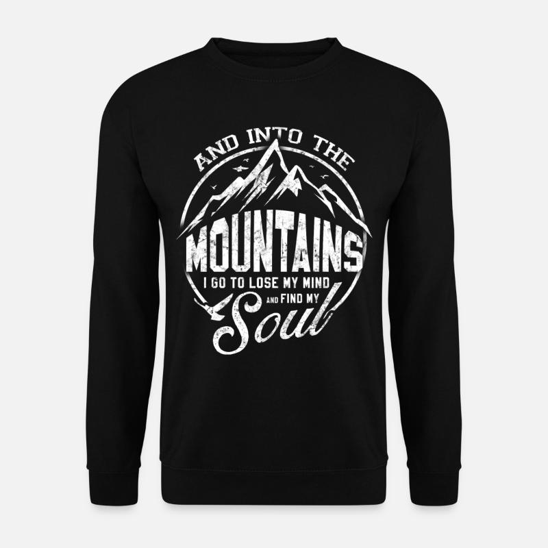 Bergsteigen Klettern Geschenkidee - Unisex Pullover - Schwarz