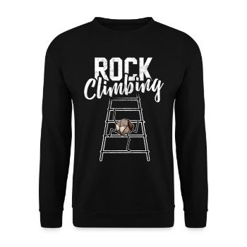 Rock Climbing / Alpinisme / Alpinisme / Montagnes - Sweat-shirt Unisexe - noir - Devant - Alina (178cm) & Michal (187cm)
