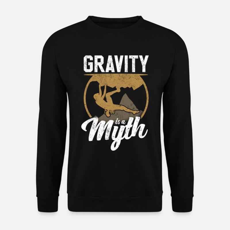 Klettern / Bergsteigen / Bouldern / Felsklettern - Unisex Pullover - Schwarz