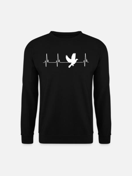 Dove EKG - Unisex Pullover - Schwarz
