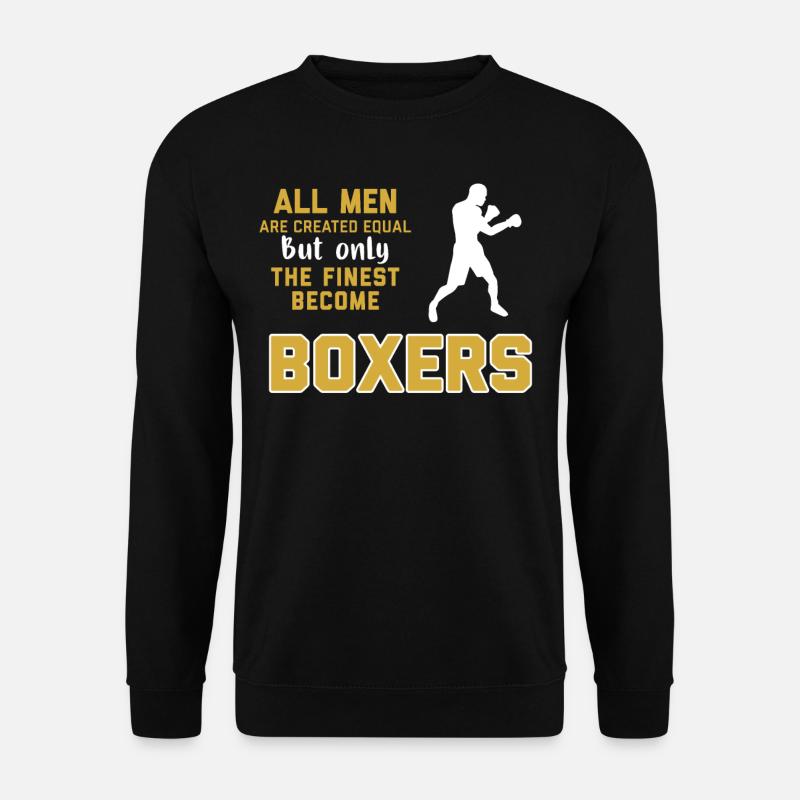 Funny Boxer Shirt - Unisex Sweatshirt - black