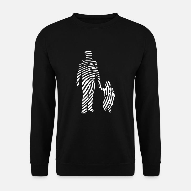 Dad Fingerprint - Unisex Pullover - Schwarz