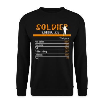 Soldier Ingredients - Unisex Sweatshirt - black - Front - Alina (178cm) & Michal (187cm)