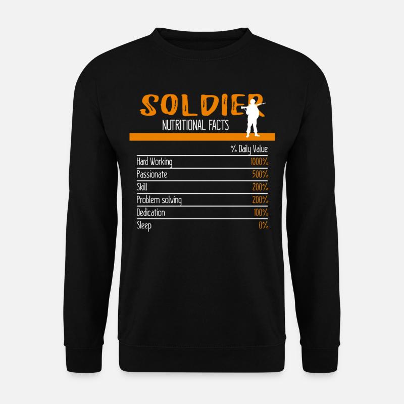 Ingrédients du soldat - Sweat-shirt Unisexe - noir