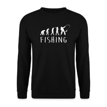 Fishing Evolution - Unisex Pullover - Schwarz - Vorne - Alina (178cm) & Michal (187cm)