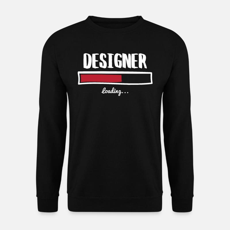 Funny design designer - Sweat-shirt Unisexe - noir