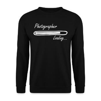 Photographer Loading Shirt - Unisex Sweatshirt - black - Front - Alina (178cm) & Michal (187cm)