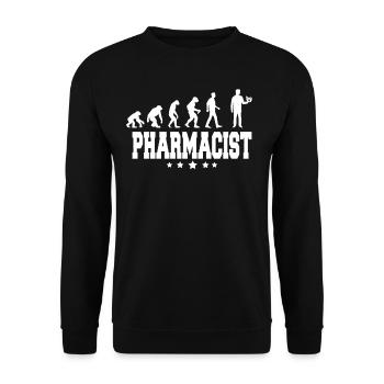 evolution of pharmacist - Unisex Pullover - Schwarz - Vorne - Alina (178cm) & Michal (187cm)