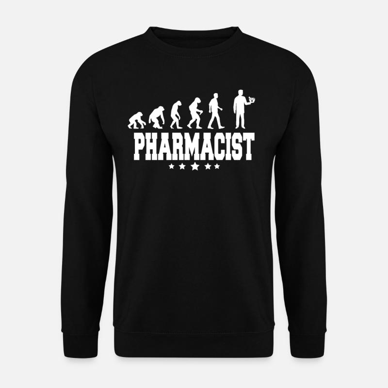 evolution of pharmacist - Unisex Pullover - Schwarz