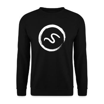Worm - Unisex Sweatshirt - black - Front - Alina (178cm) & Michal (187cm)
