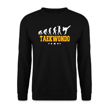 TAEKWONDO - Unisex Pullover - Schwarz - Vorne - Alina (178cm) & Michal (187cm)