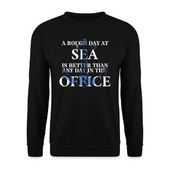 Sailor sailor traveler Cool quote - Unisex Sweatshirt - black - Front - Alina (178cm) & Michal (187cm)