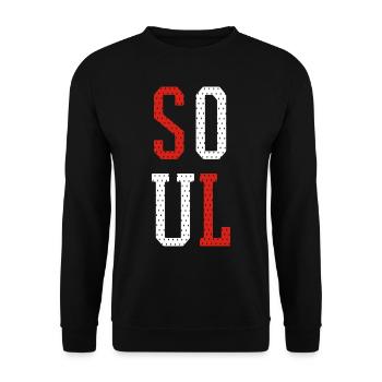 Soul Mate - Partnerlook 1 - Unisex Pullover - Schwarz - Vorne - Alina (178cm) & Michal (187cm)