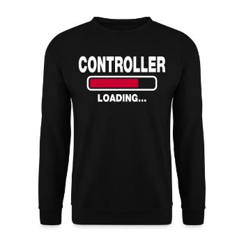 controller - Unisex Sweatshirt - black - Front - Alina (178cm) & Michal (187cm)