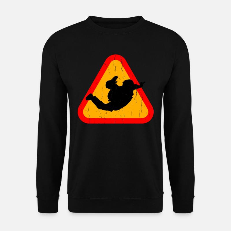 Silhouette de parachutisme - Sweat-shirt Unisexe - noir