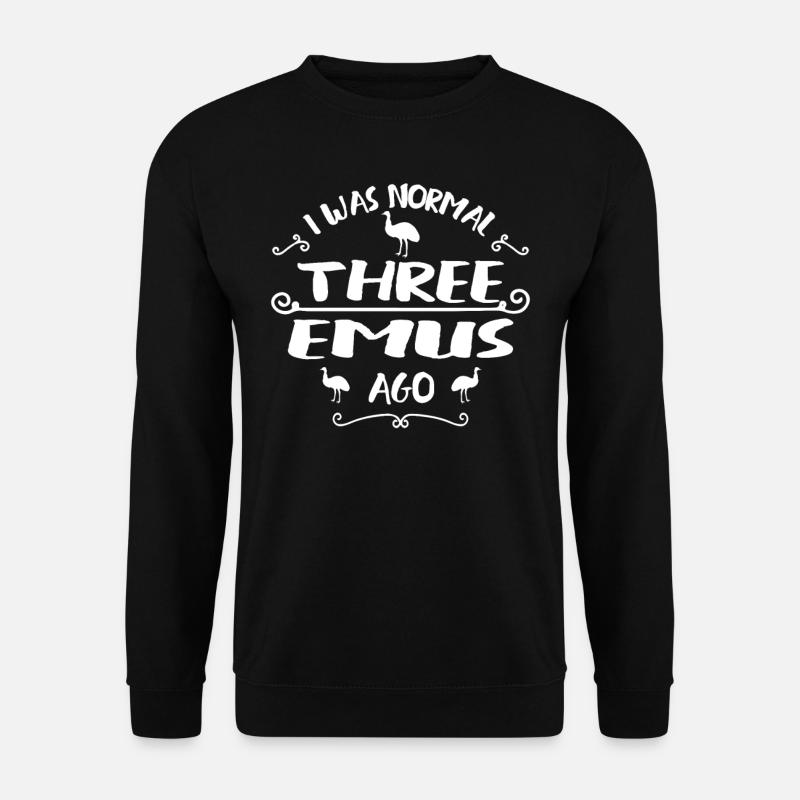 Funny Emu Tea - Unisex Sweatshirt - black