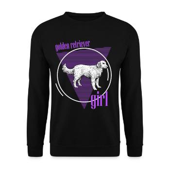 Goldenretrievers, Golden Retrievers, Golden Retrie - Unisex Sweatshirt - black - Front - Alina (178cm) & Michal (187cm)