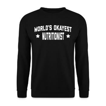 WORLDS OKAYEST NUTRITIONIST - Sweat-shirt Unisexe - noir - Devant - Alina (178cm) & Michal (187cm)