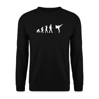Karaté - Sweat-shirt Unisexe - noir - Devant - Alina (178cm) & Michal (187cm)