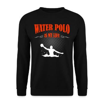 Water-polo - Sweat-shirt Unisexe - noir - Devant - Alina (178cm) & Michal (187cm)