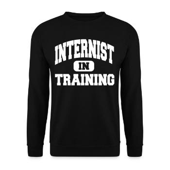 Interniste en formation - Sweat-shirt Unisexe - noir - Devant - Alina (178cm) & Michal (187cm)