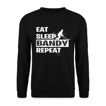 BANDY - Unisex Sweatshirt - black - Front - Alina (178cm) & Michal (187cm)
