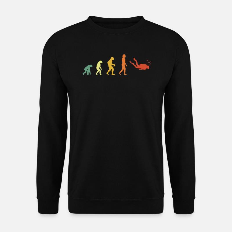 Distressed Diving Evolution - Sweat-shirt Unisexe - noir