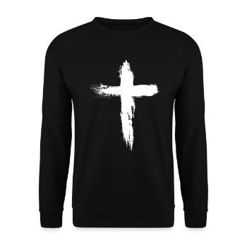 catholique - Sweat-shirt Unisexe - noir - Devant - Alina (178cm) & Michal (187cm)