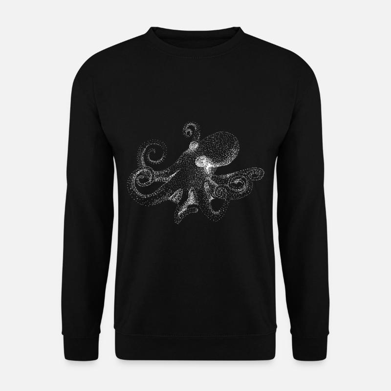Octopus Tintenfisch Krake Oktopus - Unisex Pullover - Schwarz