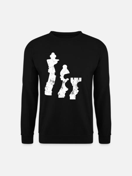 Chess chess pieces shadow - Unisex Sweatshirt - black