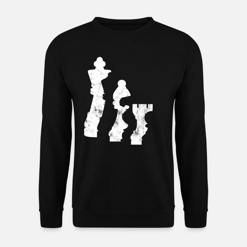 Chess chess pieces shadow - Unisex Sweatshirt - black