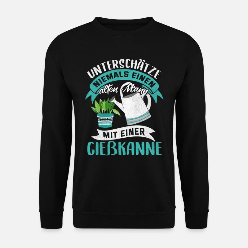 Garten Gärtner Schrebergarten Pflanzen Geschenk - Unisex Pullover - Schwarz