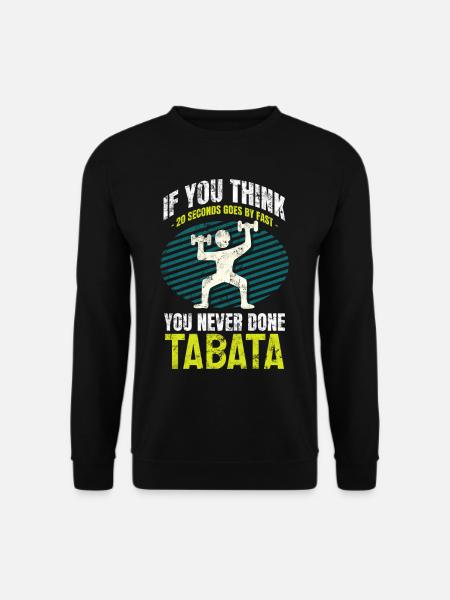 Tabata interval training hiit cardio - Unisex Sweatshirt - black