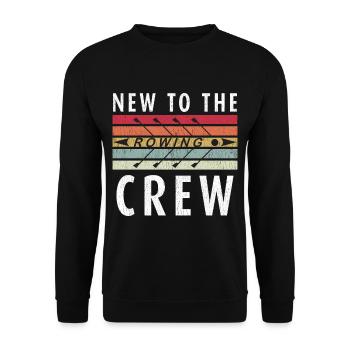 New To The Crew Rowing Workout - Unisex Sweatshirt - black - Front - Alina (178cm) & Michal (187cm)