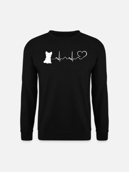 Yorkshire Terrier - My Heart Beats For Yorkshire T - Unisex Pullover - Schwarz