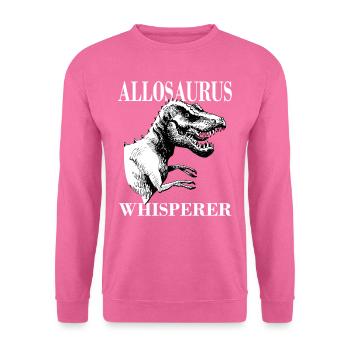 Creative Allosaurus Shirt For Men And Women - Unisex Pullover - Pink - Vorne