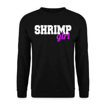 Fille aux crevettes - Sweat-shirt Unisexe - noir - Devant - Alina (178cm) & Michal (187cm)